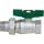 Giacomini Robinet à bille pour eau potable R259D FF/FS 3/4""x 3/4"" Laiton chromé/ Poignée papillon R259WX025 NOUVEAU