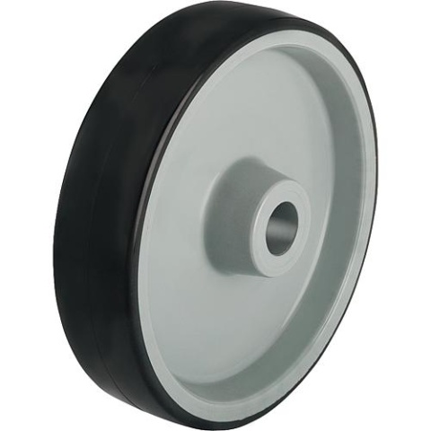 Roues Blickle avec bande de roulement en polyuréthane, capacité de charge 250kg, Ø de roue 125mm, Ø trou daxe 8mm PATH 125/8K-FK NEUF