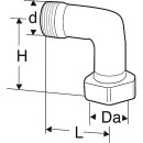 HEIMEIER bend for valve coupling DN10 = M22x1.5 x M22x1.5...