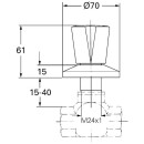 GROHE Soupape à encastrer Costa profondeur dencastrement réglable marquage rouge chromé 19855001 NOUVEAU