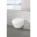 Villeroy & Boch Combi-Pack V&B Architectura WC mural à chasse deau basse Direct Flush sans rebord + siège WC Softclose,blanc 5684HR01 NOUVEAU