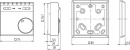 theben Theben termostato de ambiente RAM 705 controlador con interruptor para calefacción 705 0 001 NUEVO