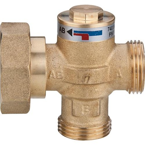 Evenes Easyflow Wood 741C06 Return lift valve 60 degreesC, DN25 (1) male, DN40 (11/2) female new