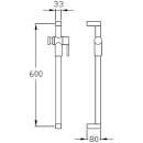 NORMBAU shower rail series Cavere made of aluminium,...