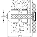 NORMBAU fixing set for walls made of perforated brick or...