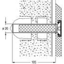 NORMBAU fixing set for walls made of perforated brick or...