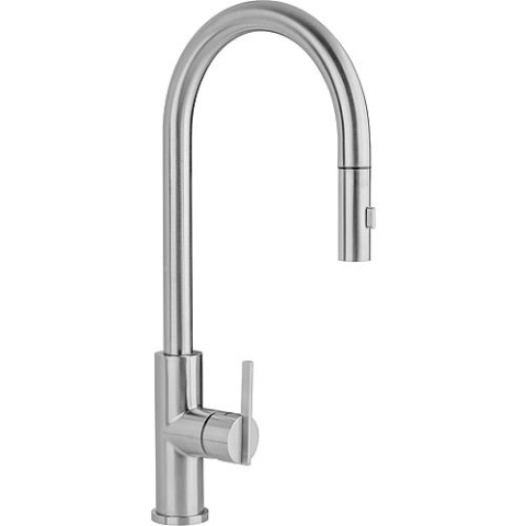 Mitigeur dévier inox Ezroni bec pivotant bec 215 mm inox mat AF0011 SATINATA NOUVEAU