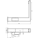 Bateria zlewozmywakowa inox Ezrona Obrotowa wylewka Wysięg 260 mm Stal nierdzewna matowa AP5021 SATINATA NOWOŚĆ