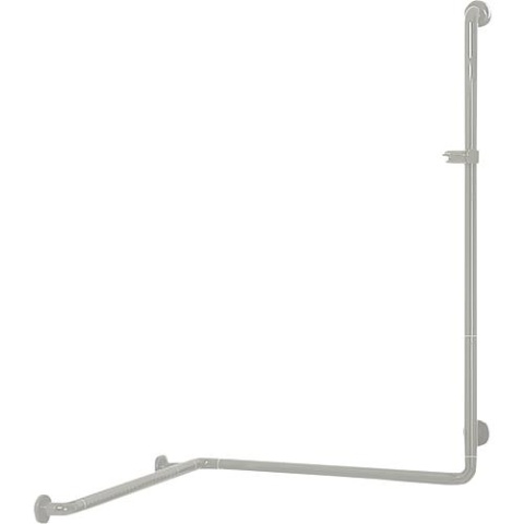 NORMBAU Main courante de douche avec barre de support de douche Couleur : Blanc 19 763x763x1158mm /incl. fixation 0486 040 19 NEUF