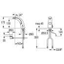 Conti Mitigeur de lavabo Conti+ IQ A10 Basic chromé Fonctionnement à pile sans garniture de vidage 100.000.11 NOUVEAU