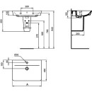 Ideal Standard Lavabo Ideal Standard Connect Air LxHxP: 600x160x460 mm ceramica bianca E029801 NUOVO