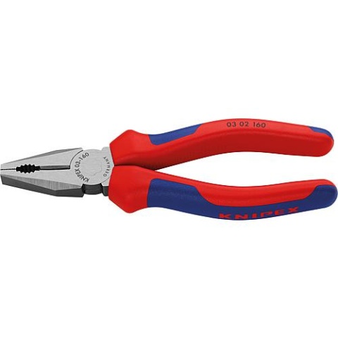 KNIPEX Pinze combinate lucidate con manici multicomponente bicolore Lunghezza 160 mm 03 02 160 NUOVO