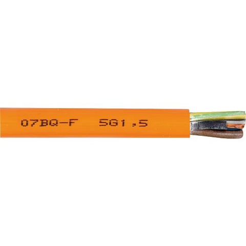 Zware rubberen slangkabel XO7BQ-F - 7G oranje Rol á 50m 30162312 NIEUW