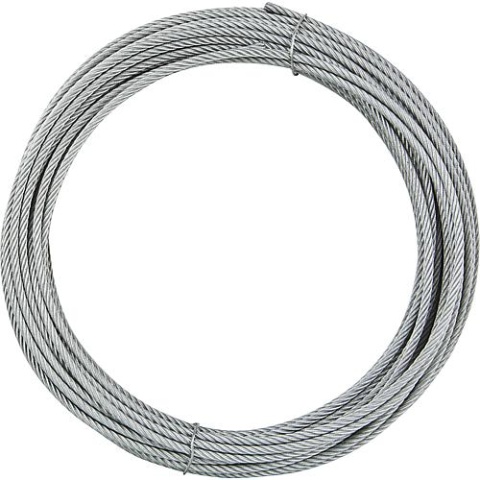 Wanner round strand ropes DIN 3060 6 x 19 with fibre core, Ø 5 mm / 25 m, galvanised NEW