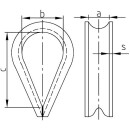 Dolezych thimbles DIN 6899 type BF galvanised, PU = 100...