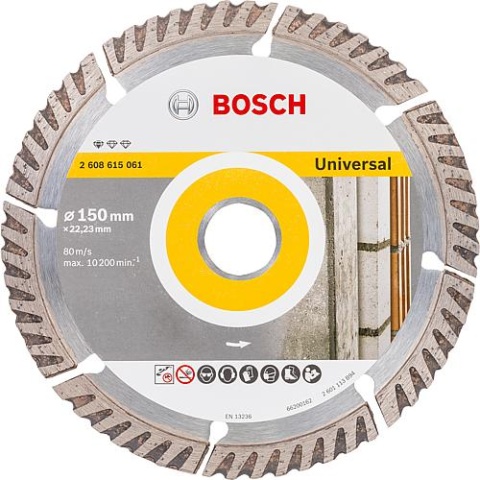 Lama diamantata Bosch Standard per Universal Ø 150 x 22,23 x 2,4 mm NUOVO