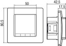 EBERLE Unterputz Temperaturregler FIT 3R mit Hinterbeleuchtung weiss 527810455100 NEU