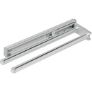 Evenes porte-serviettes Egidia extensible avec 2 supports, chrome, dimensions : 310 à 460mm NOUVEAU