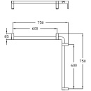 NORMBAU nylonowa składana szyna nośna Kolor: biały 19 Długość: 850 mm 0447 050 19 NOWOŚĆ