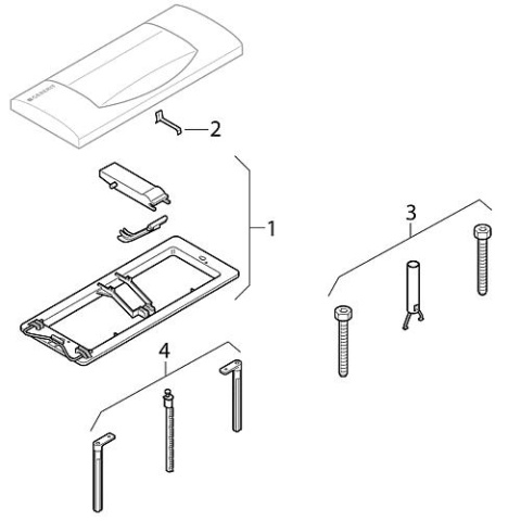 GEBERIT montageframe voor bedieningsplaat 300T 240.322.00.1 NIEUW