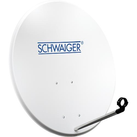 SCHWAIGER 55cm offset antenne staal lichtgrijs RAL 7035 SPI550011 NIEUW