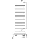 lazzarini design radiator type Pieve, white, LxH:550x1080mm New