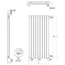 Bracket for Murano Plus residential radiators, white New