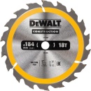 DeWalt cirkelzaagblad Construction Ø 184x16x2,6mm...