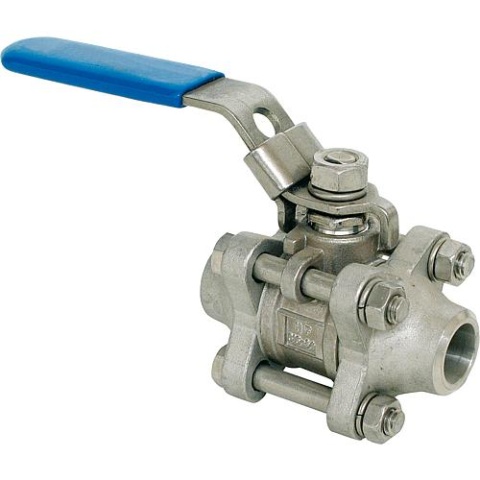 3-piece weld-in ball valve made of stainless steel material 1.4408 PN 64/403/4 type A-641 T New