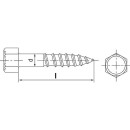 Sechskant-Holzschrauben A2 8 x 50 VPE 100 057128 50 NEU