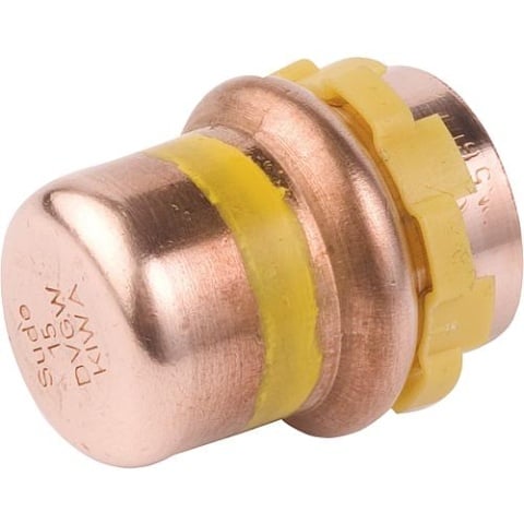 Aalberts Copper Pressfitting Gas V-Contour Cap Ø 42 mm, PG 5301 Gas 5301VG42 NOWOŚĆ