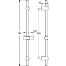 Ideal Standard Barra de ducha Standard Idealrain 720 mm cromada B9421AA NUEVO