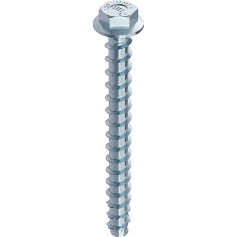 Tornillo Heco para hormigón y albañilería Heco, Multi-Monti plus, con cabeza hexagonal, Ø 6,0x70 mm, PU = 100 piezas 48387 NUEVO