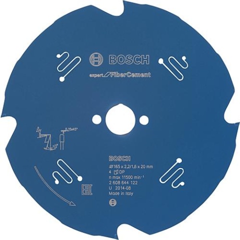 Lame de scie circulaire Bosch Ø 165 x 20 avec 4 dents pour fibrociment NEUF