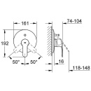 GROHE Eurostyle Cosmopolitan inbouw badmengkraan Rozet...