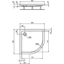 Ideal Standard Plato de ducha Hotline cuadrante AnxAlxP:...