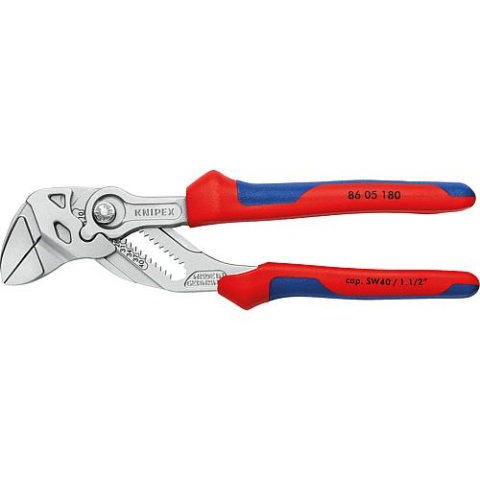 KNIPEX pliers spanner nickel-plated with narrow gripping jaws L=180mm 86 05 180 NEW