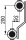 Collecteur de circuit de chauffage Evenes type M6.3, DN25(1) laiton, 3 circuits de chauffage, avec départ Nouveauf