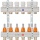 Heating circuit manifold Evenes type M6.12, DN25(1) brass, 12 heating circuits, with flow New