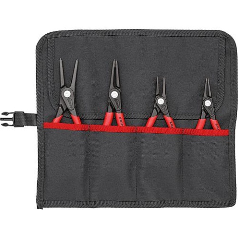 KNIPEX Set di pinze di bloccaggio, 4 pezzi, per anelli interni ed esterni 00 19 57 NUOVO