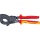 KNIPEX coupe-câble à cliquet laqué isolé avec gaines de préhension bicolores VDE multicomposants 280mm 95 36 280 NOUVEAU