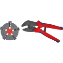 KNIPEX Multi-Crimpzange 250 mm mit Schnellwechselmagazin...