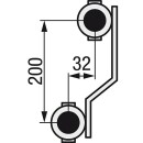 Verwarmingscircuitverdeler Evenementen type M5.4, DN25(1) messing, 4 verwarmingscircuits, met regelaar Nieuw