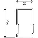 Verlengprofiel Eloa, B=20 mm, L=1950 mm, voor mo, my, mh,...