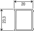 Verlengprofiel Eloa, B=20 mm, L=1950 mm, voor...