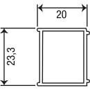 Verlengprofiel Eloa, B=20 mm, L=1950 mm, voor...