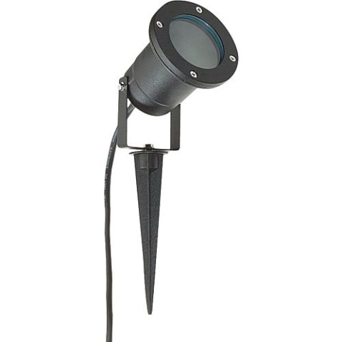 LEDs Light LED outdoor light with earth spike round, with GU10 base, IP54, black matt 1000524 NEW