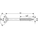 Vite a testa svasata SPAX WIROX a filettatura parziale T - STAR Plus ø 10,0 x 340 mm, PU 50 pezzi 4003530245350 NUOVO