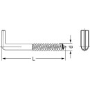 Schroefhaak met gleuf Art. 7 ø 5,8 x 65 mm,...