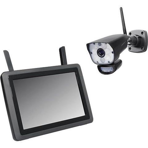 Indexa Set de caméras de surveillance sans fil, y compris caméra et écran LCD 9 pouces, DW700 Set NOUVEAU